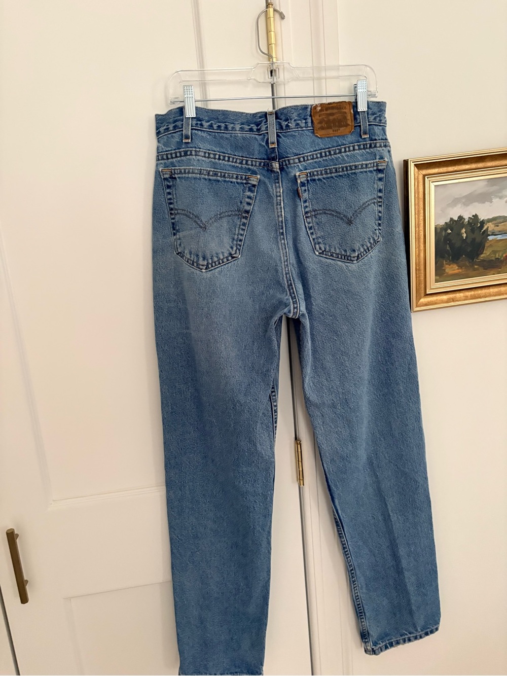 Rare vintage Levi’s 540 straight jeans with leather patch